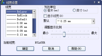 CAD圖層線(xiàn)寬改不了怎么辦