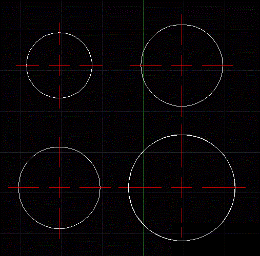 怎么才能在CAD中快速的畫出圓的中心線
