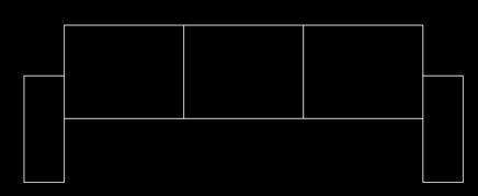 CAD沙發立體圖的畫法